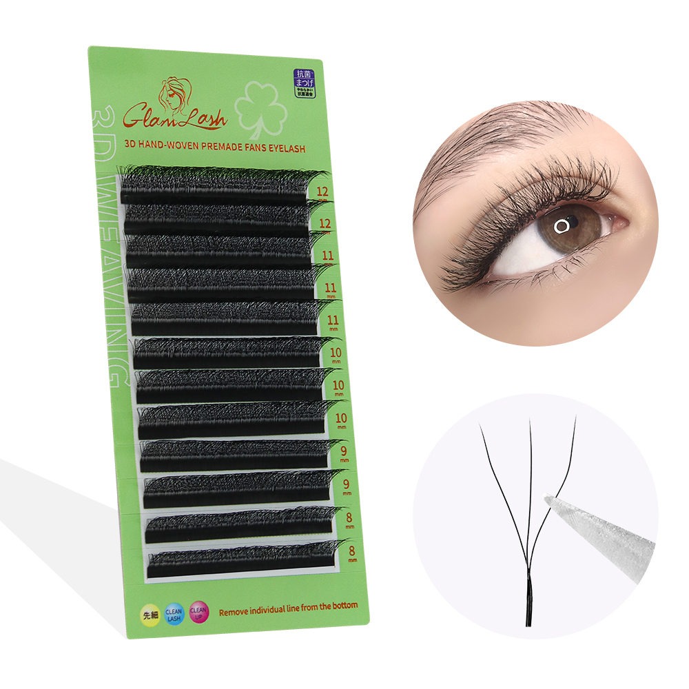 Eyelash Extension Volume Styles - GLAMLASH W Shape Eyelash Extensions 3D4D5D