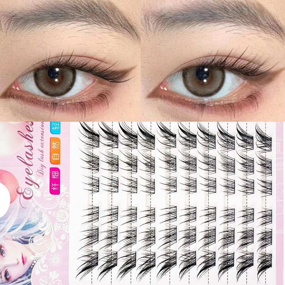 3D Cat Eye Clusters Lashes Nat - Eyelash Extension Cat Eye Wispy 评论和价格
