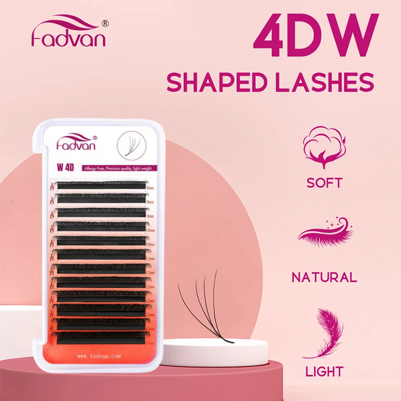 FADVAN 4D W Shape Premade Volu - Eyelash Extension Volume Styles 评论和价格
