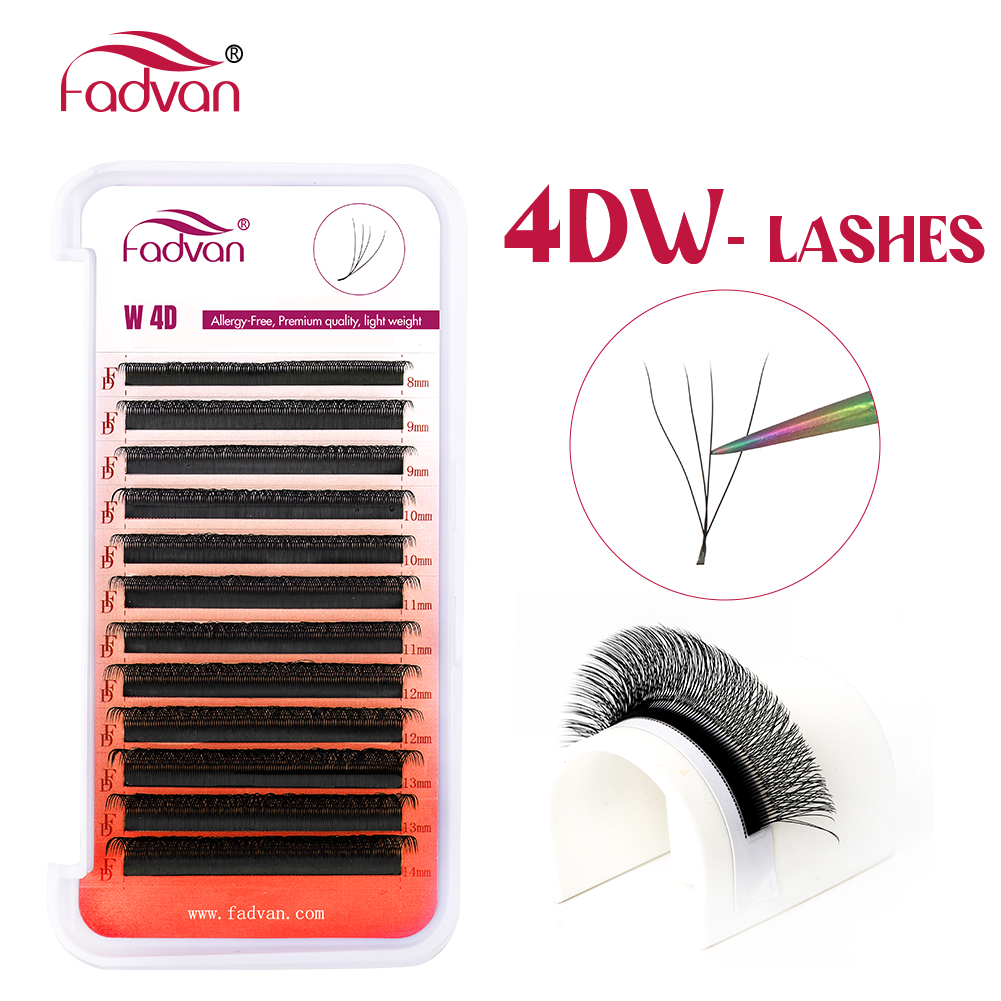FADVAN 4D W Shape Premade Volu - Eyelash Extension Volume Styles 评论和价格