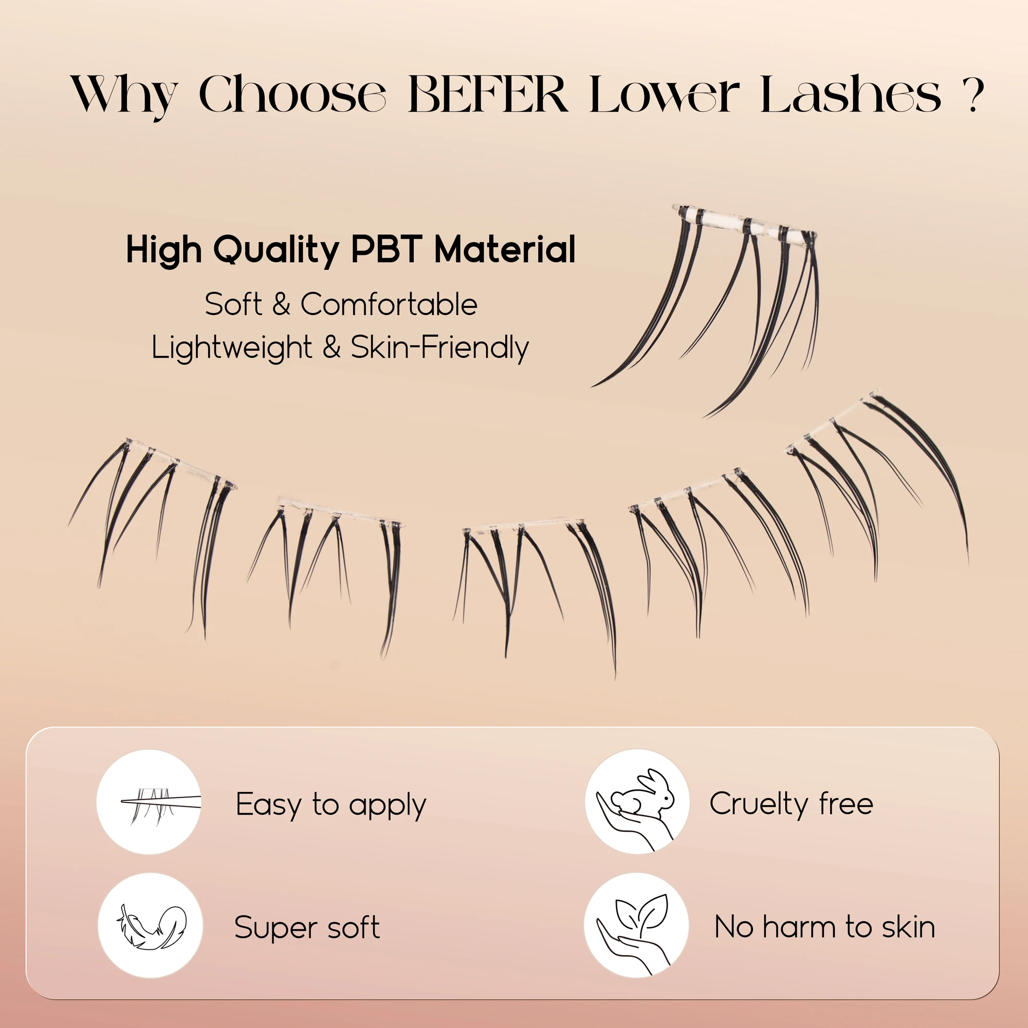 Befer No Glue Needed Lower Las - Eyelash Extension Adhesive 评论和价格
