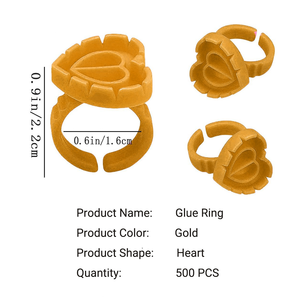 500PCS Glue Rings for Lash Ext - Eyelash Extension Adhesive 评论和价格