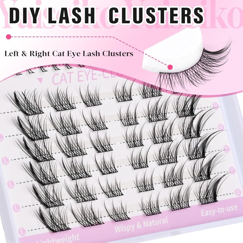 New 3D Cat Eye Self Adhesive L - Eyelash Extension Cat Eye Wispy 评论和价格