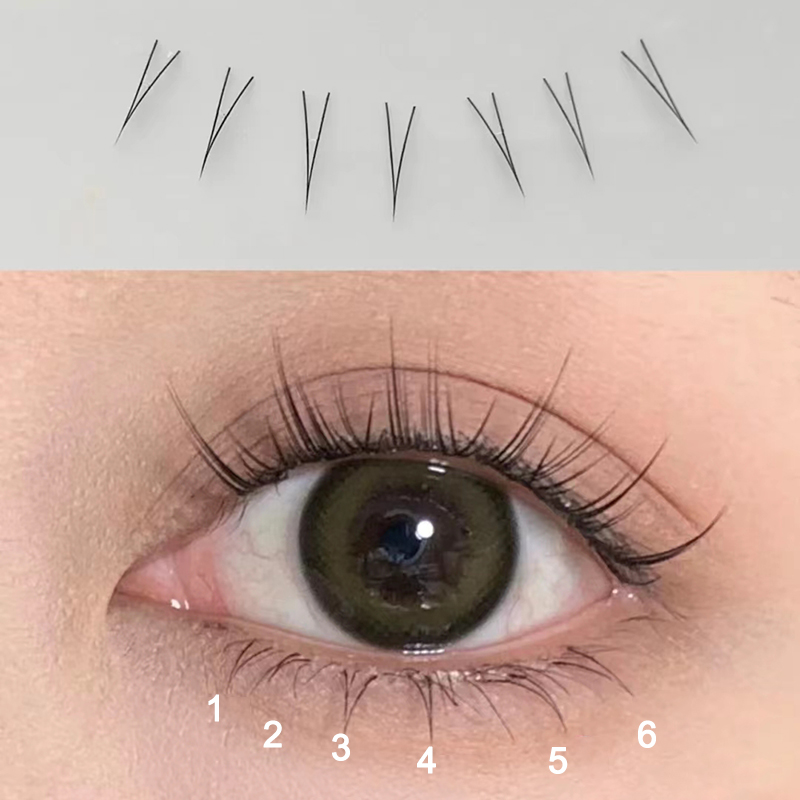 J Curl V Shape Under Eyelash C - Eyelash Extension Korea 评论和价格