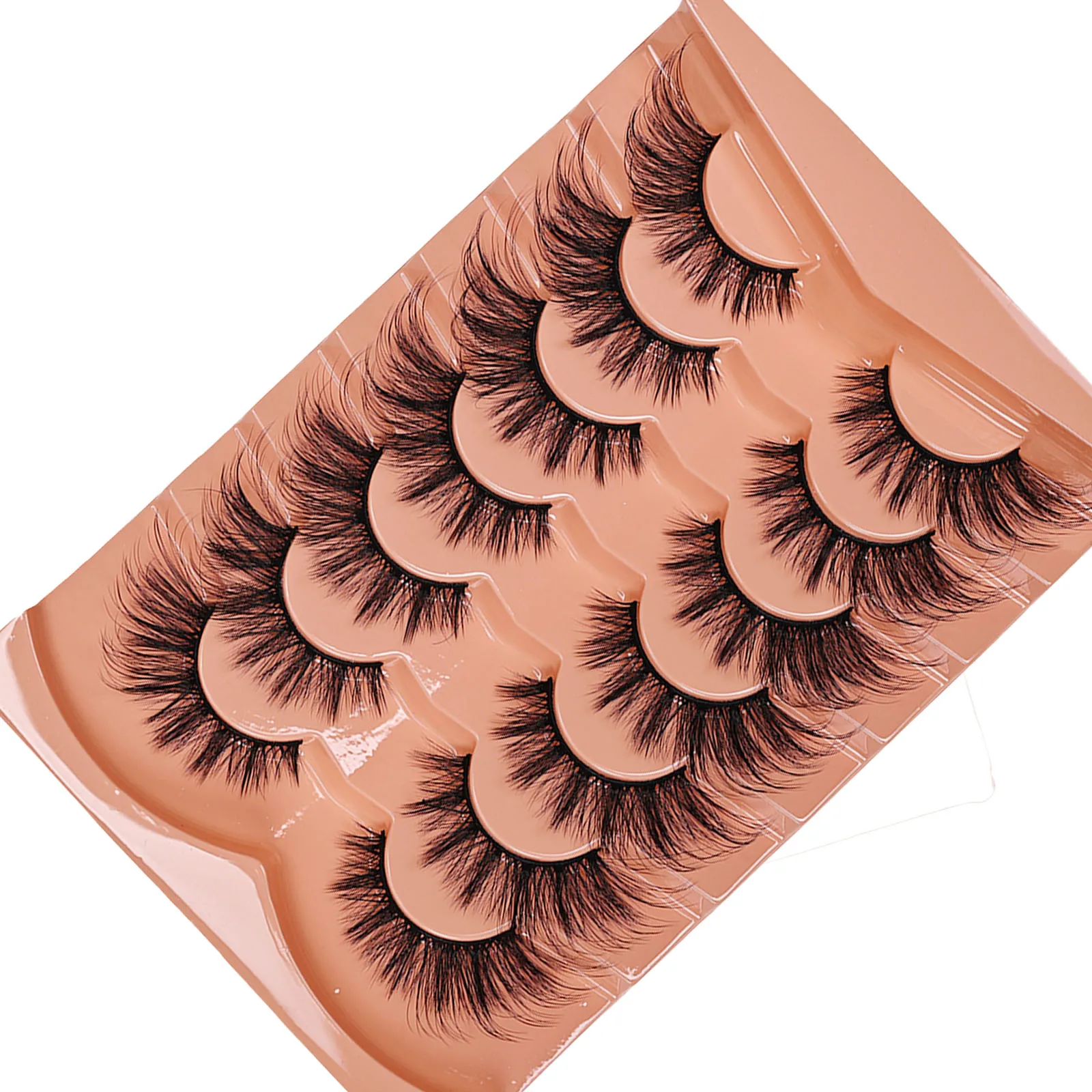7 pairs Cat Eye Eyelashes 3D N - Eyelash Extension Cat Eye Wispy 评论和价格