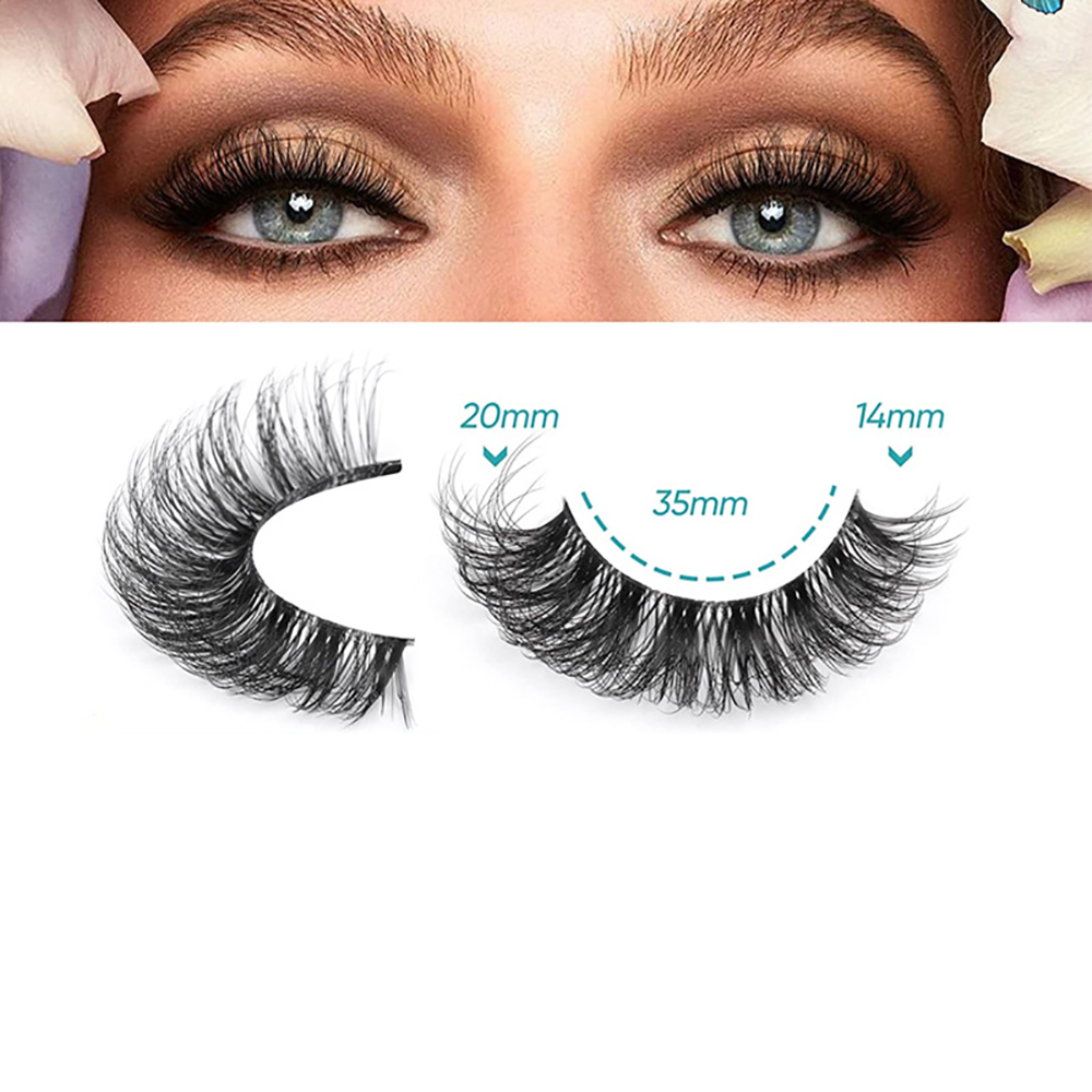 10 Pairs False Eyelashes 6D Su - Eyelash Extension Cat Eye Wispy 评论和价格