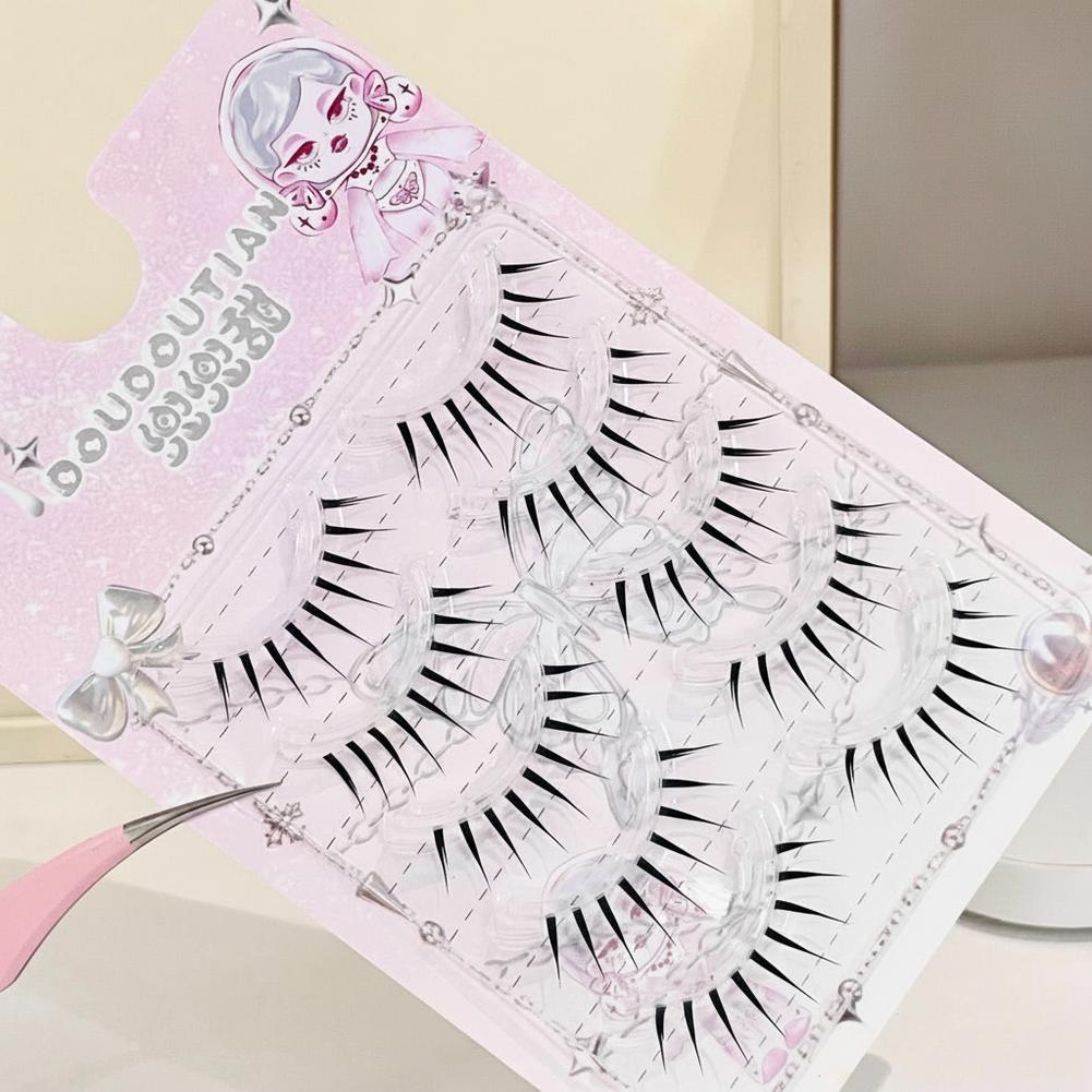 5 Pairs Natural False Eyelashe - Eyelash Extension Japanese Style 评论和价格