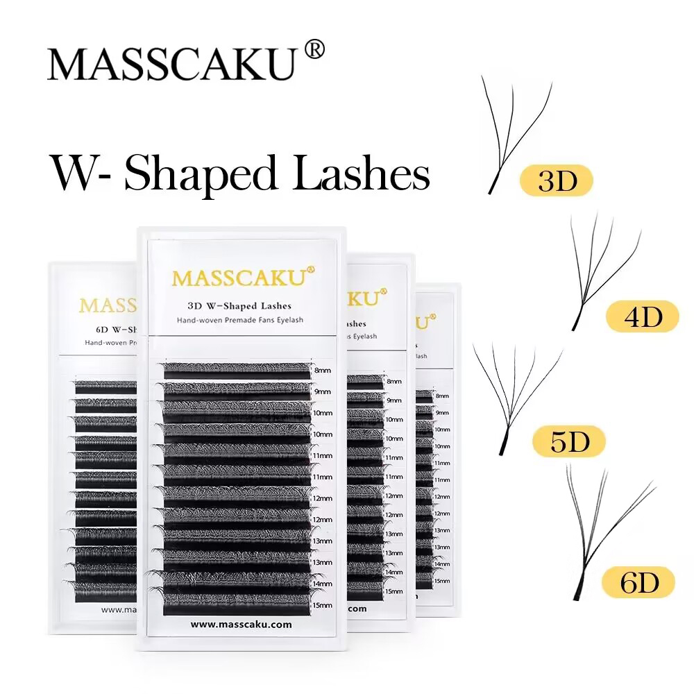 MASSCAKU W Shape Bloom  Eyelas - Eyelash Extension Volume Styles 评论和价格