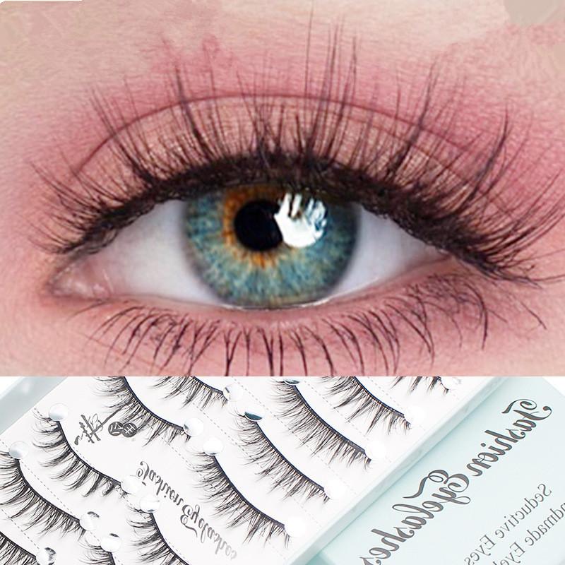 10 Pairs Natural Long Wispy Ca - Eyelash Extension Cat Eye Wispy 评论和价格