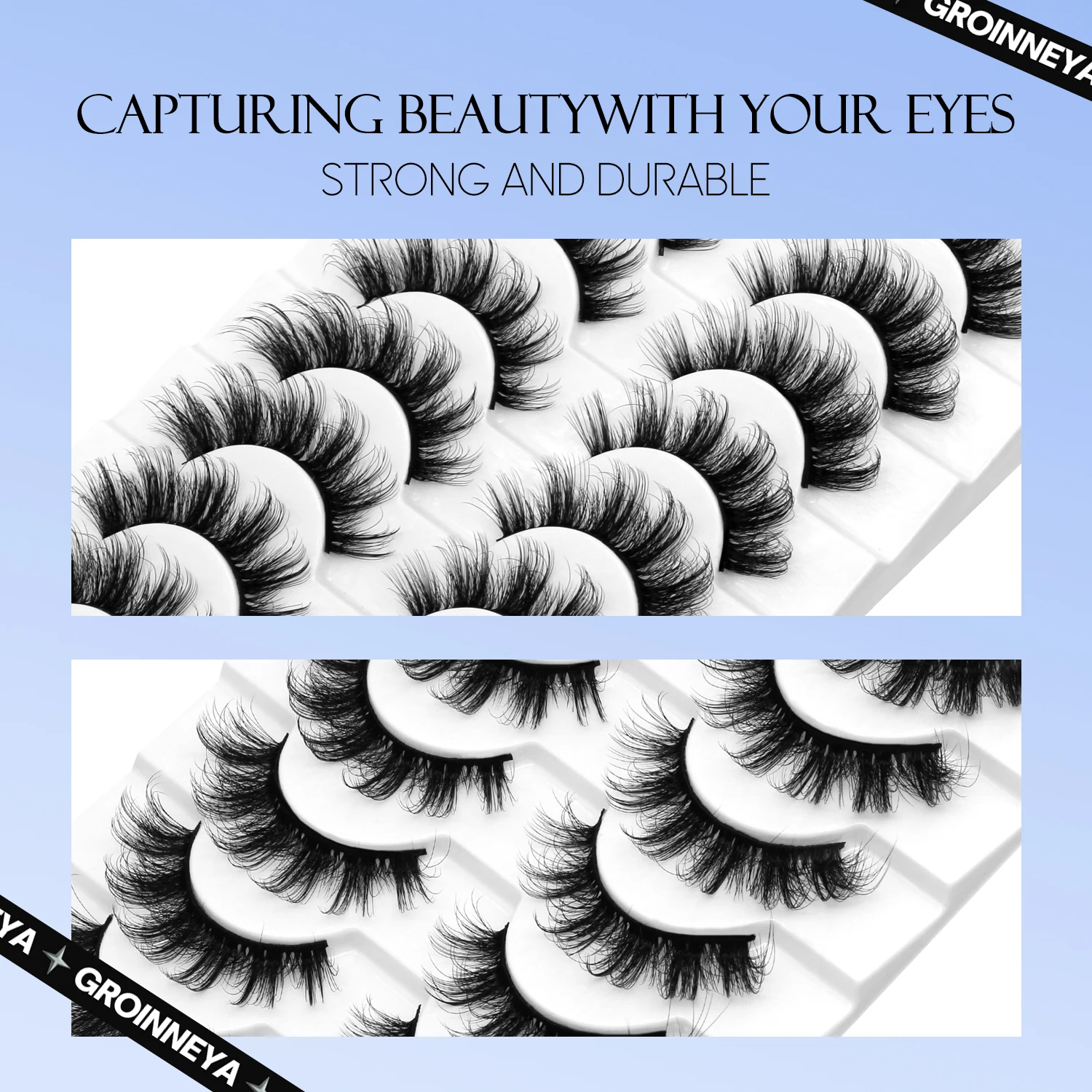 Lasvirey Fluffy Eyelashes Natu - Eyelash Extension Cat Eye Wispy 评论和价格